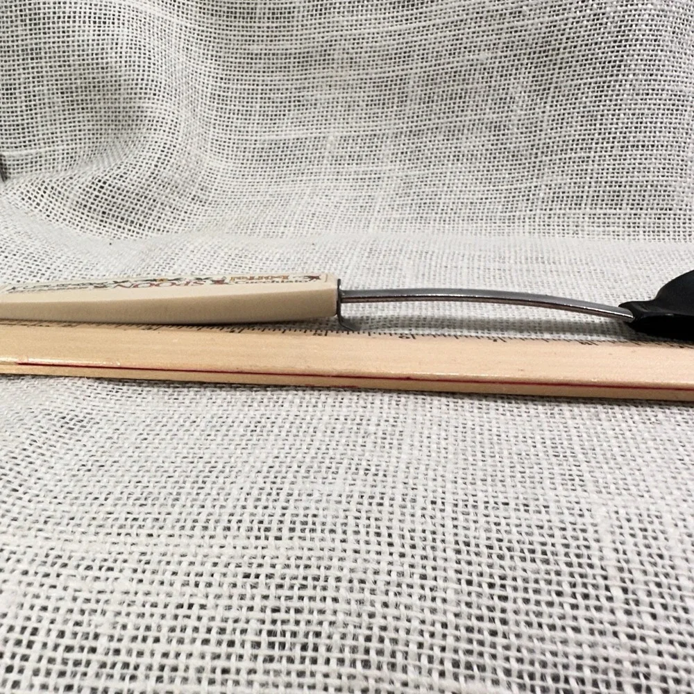 EKCO USA Slotted Spoon‎ Floral Handle Multilingual 